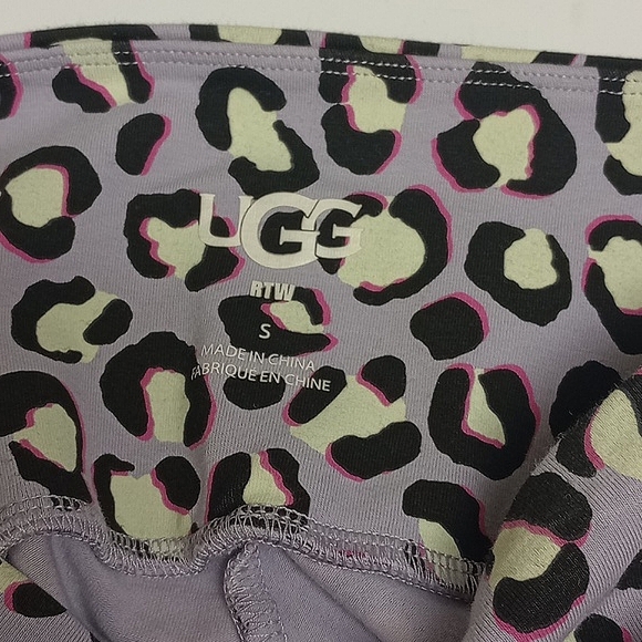 🆕 UGG "W SAYLOR" PURPLE & BLACK ANIMAL PRINT LEGGINGS - Picture 9 of 12